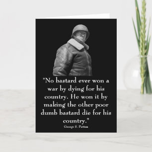 General Patton and quote Card