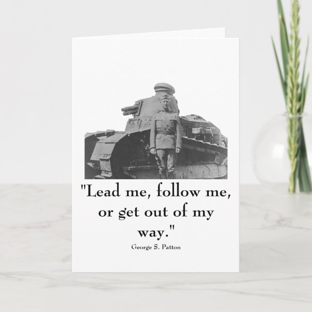 General Patton and quote Card (Front)