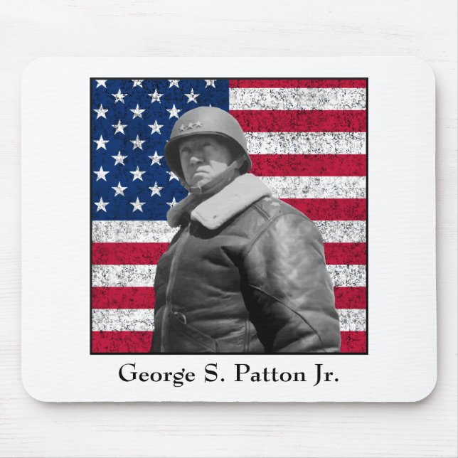 General Patton and the American Flag Mouse Pad (Front)