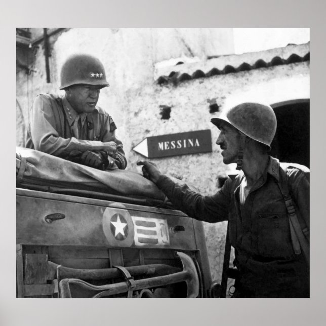 General Patton In Sicily Poster (Front)