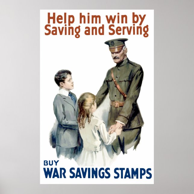 General Pershing - Buy War Saving Stamps Poster (Front)