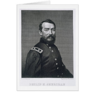 General Philip Sheridan, engraved from a photograp