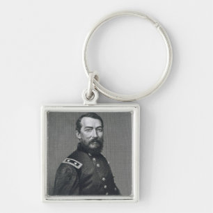 General Philip Sheridan, engraved from a photograp Key Ring