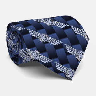 General Private Air Pilot Chrome Like Wings Tie