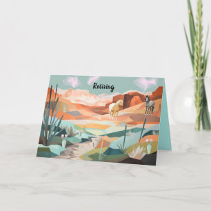General Retirement Card with Western Scenic