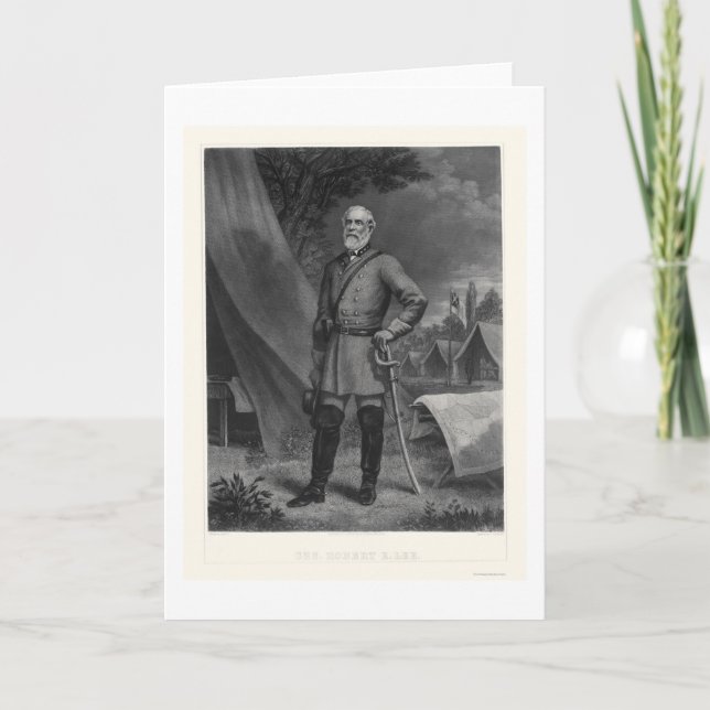 General Robert E Lee 1867 Card (Front)