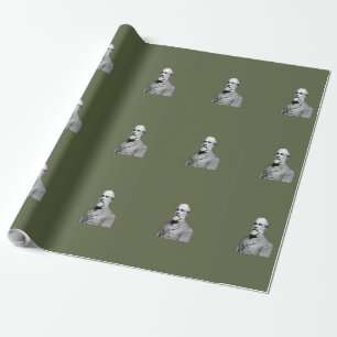 General ⚔️🎩 Robert E. Lee Army Green Wrapping Paper