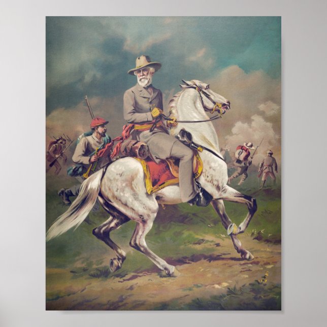 General Robert E. Lee on Horseback Poster (Front)