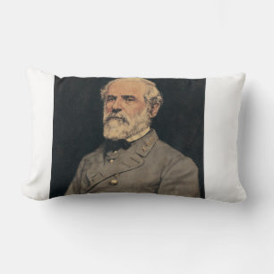 General Robert E. Lee Portrait Art Lumbar Cushion
