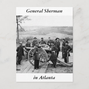 General Sherman in Atlanta, 1864 Postcard