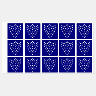 General Sherman's Battle Flag Stickers Sheet