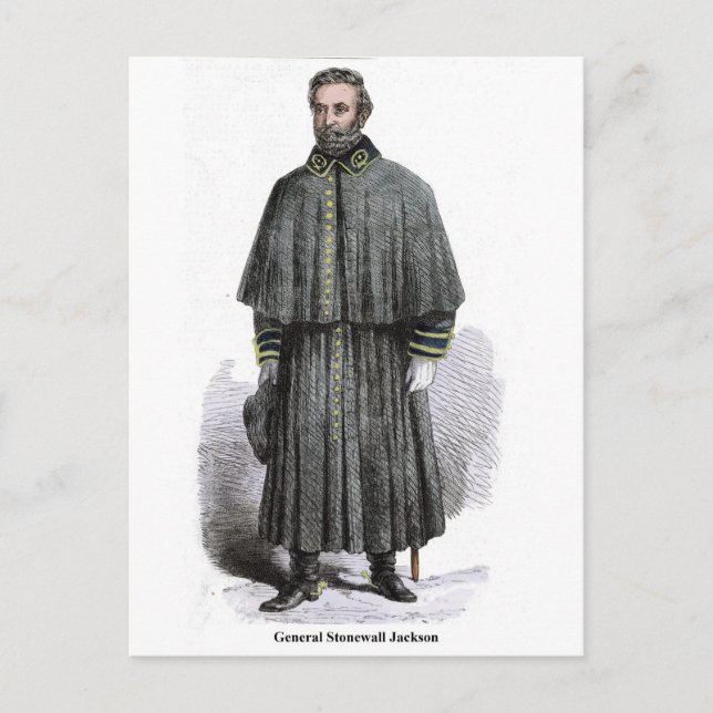 General Stonewall Jackson Postcard (Front)