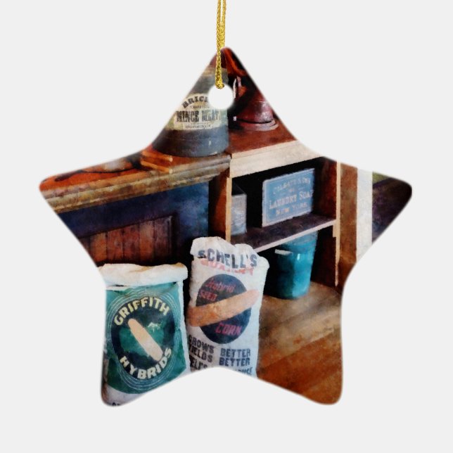 General Store Ceramic Ornament (Front)