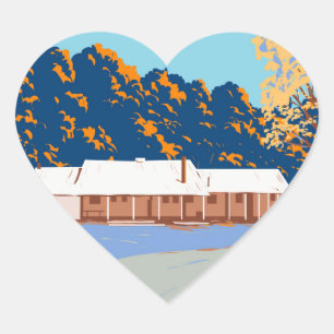 General Store in Virginia Heart Sticker
