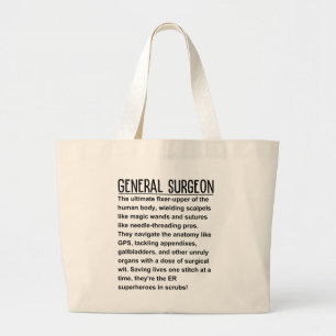 General surgeon large tote bag