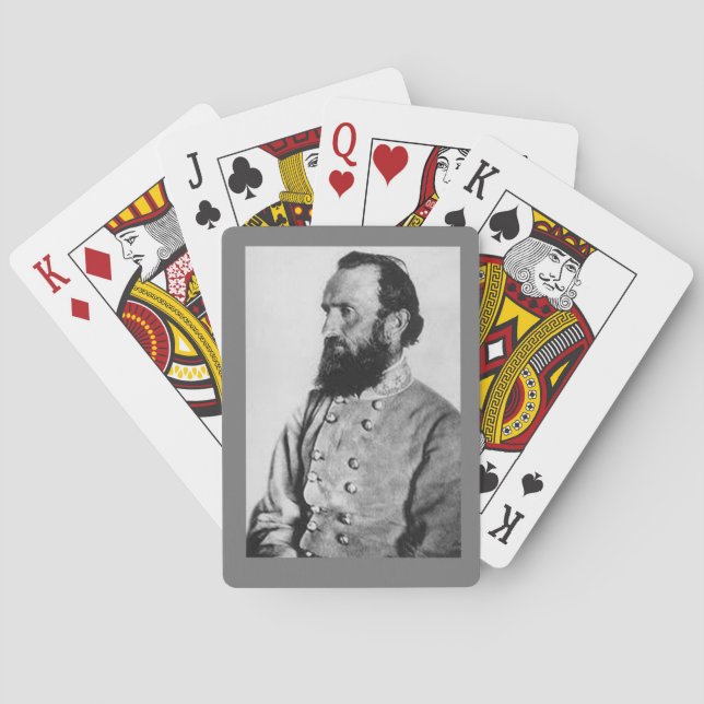 GENERAL THOMAS "STONEWALL" JACKSON PLAYING CARDS (Back)