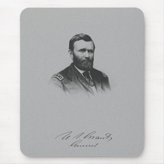 General Ulysses S. Grant And His Signature Mouse Pad (Front)