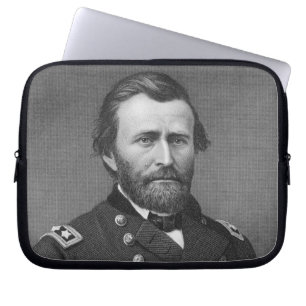 General Ulysses Simpson Grant, engraved after a da Laptop Sleeve