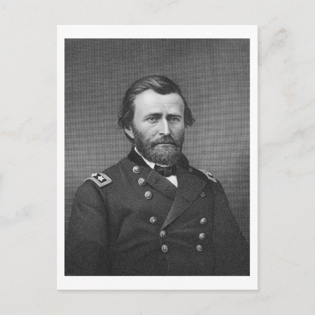 General Ulysses Simpson Grant, engraved after a da Postcard (Front)
