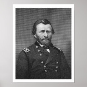 General Ulysses Simpson Grant, engraved after a da Poster