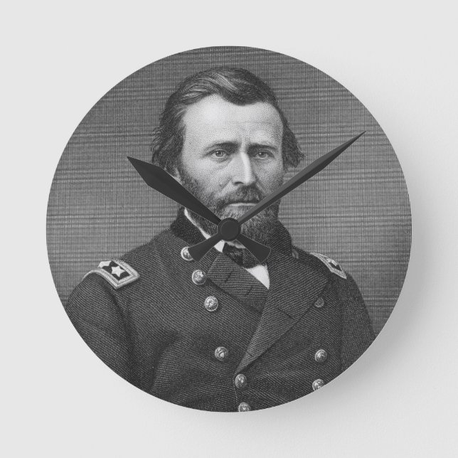 General Ulysses Simpson Grant, engraved after a da Round Clock (Front)