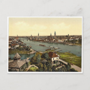 General view, Bremen, Germany classic Photochrom Postcard