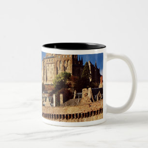 General view from the base of the ramparts Two-Tone coffee mug