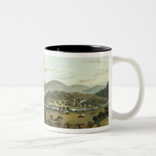 General View from the South and East Fronts of the Two-Tone Coffee Mug