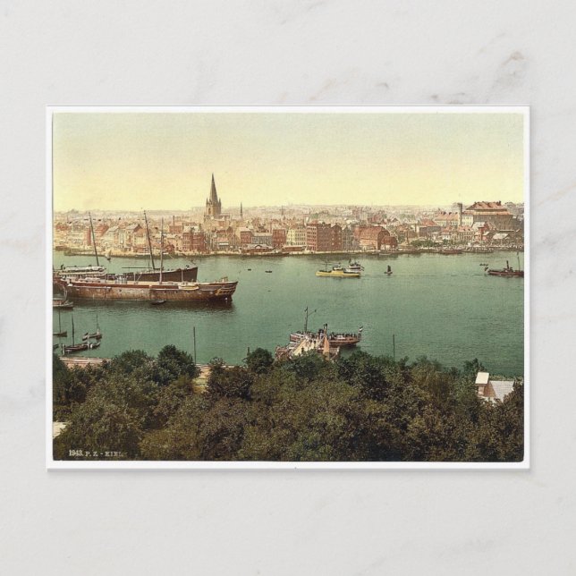 General view, Kiel, Schleswig-Holstein, Germany cl Postcard (Front)