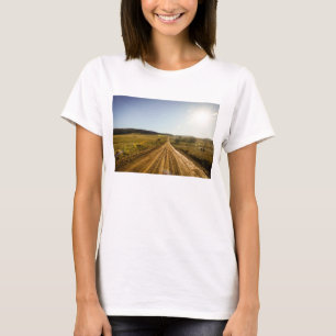 General View Of A Mountain Road With Sun T-Shirt