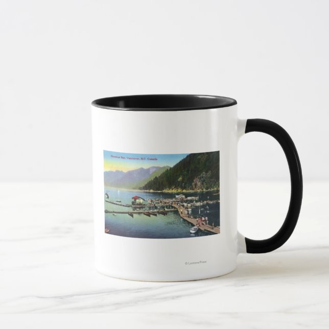 General View of Horseshoe Bay and Crowded Harbour Mug (Right)