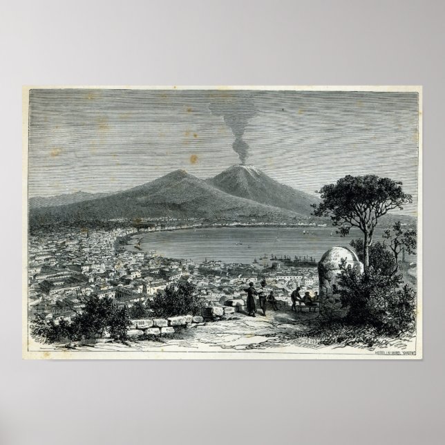 General View of Naples Poster (Front)