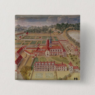 General View of the Abbey 15 Cm Square Badge