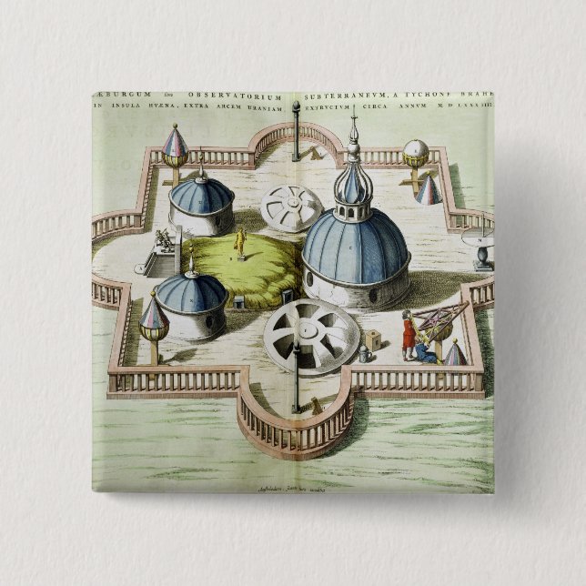 General View of the Observatory 15 Cm Square Badge (Front)