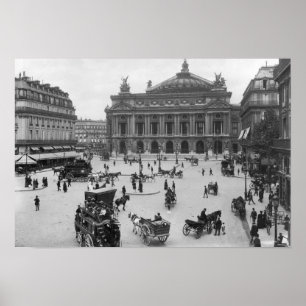 General view of the Paris Opera House Poster