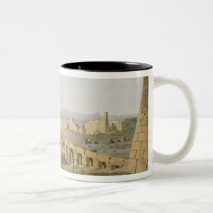General View of the Ruins of the Great Temple of C Two-Tone Coffee Mug