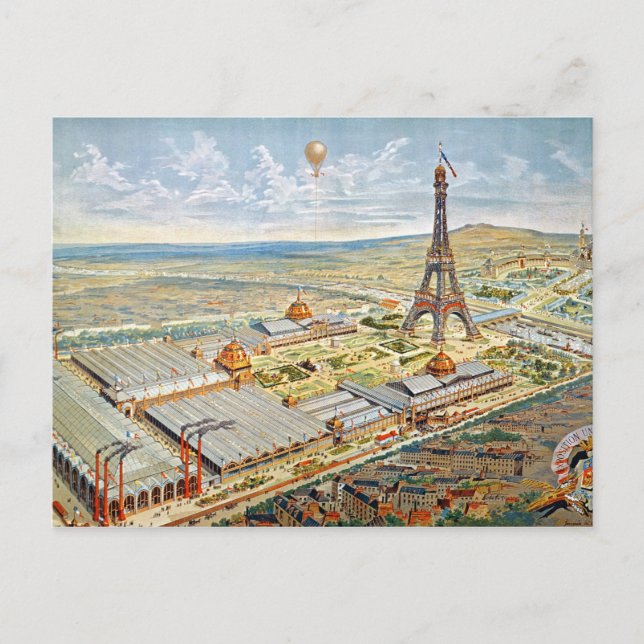 General View of the Universal Exhibition Postcard (Front)
