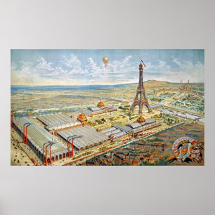 General View of the Universal Exhibition Poster