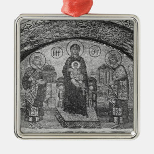 General view of the vestibule panel metal tree decoration