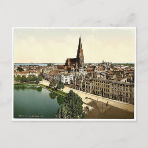 General view, Schwerin, Mecklenburg-Schwerin, Germ Postcard