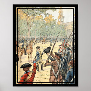 General Washington Commanding Continental Army  Poster