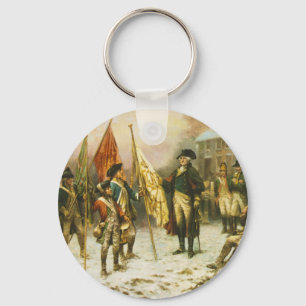 General Washington Inspecting the Captured Colours Key Ring
