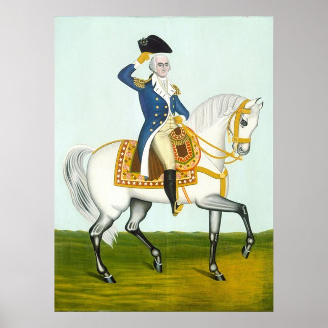 General Washington on a Charger - Fine Art Poster (Front)