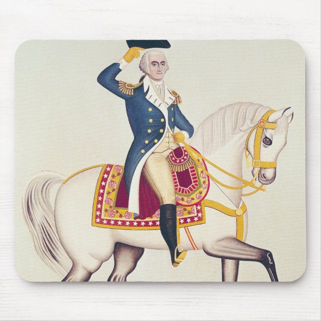 General Washington on a White Charger, c.1835 Mouse Pad (Front)