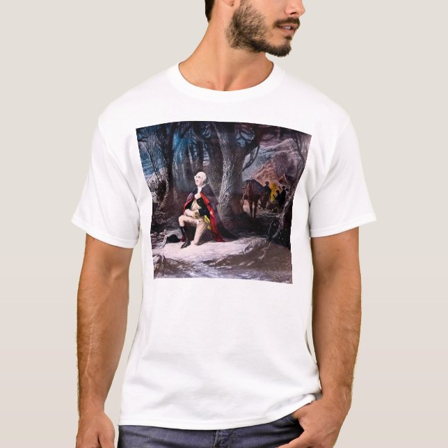General Washington Praying at Valley Forge, PA T-Shirt (Front)
