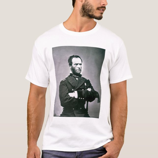 General William T. Sherman (1820-91) (b/w photo) T-Shirt (Front)