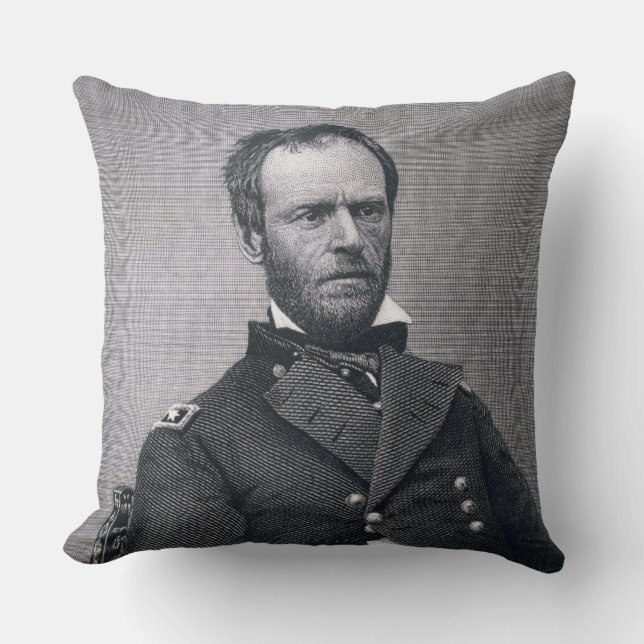 General William Tecumseh Sherman, engraved after a Cushion (Front)