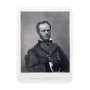 General William Tecumseh Sherman, engraved after a Magnet