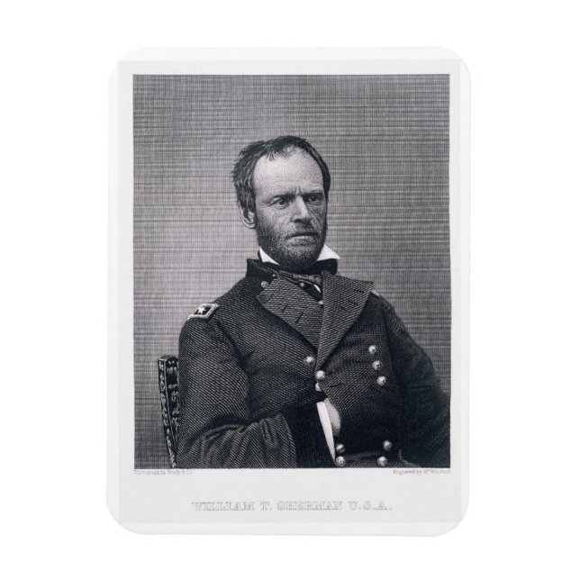 General William Tecumseh Sherman, engraved after a Magnet (Vertical)