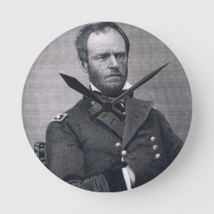 General William Tecumseh Sherman, engraved after a Round Clock